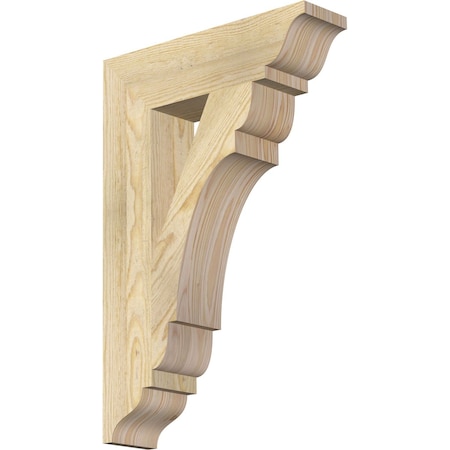 Ekena Millwork Olympic Traditional Rough Sawn Bracket, Douglas Fir, 4"W x 16"D x 24"H BKT04X16X24OLY01RDF